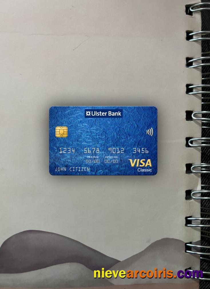 Republic of Ireland Ulster Bank visa classic card photolook